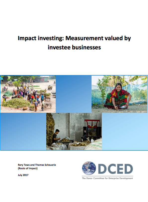 Impact Investing: Measurement valued by Invest Businesses